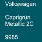 Preview: Volkswagen, Caprigrün Metallic 2C, 9985.